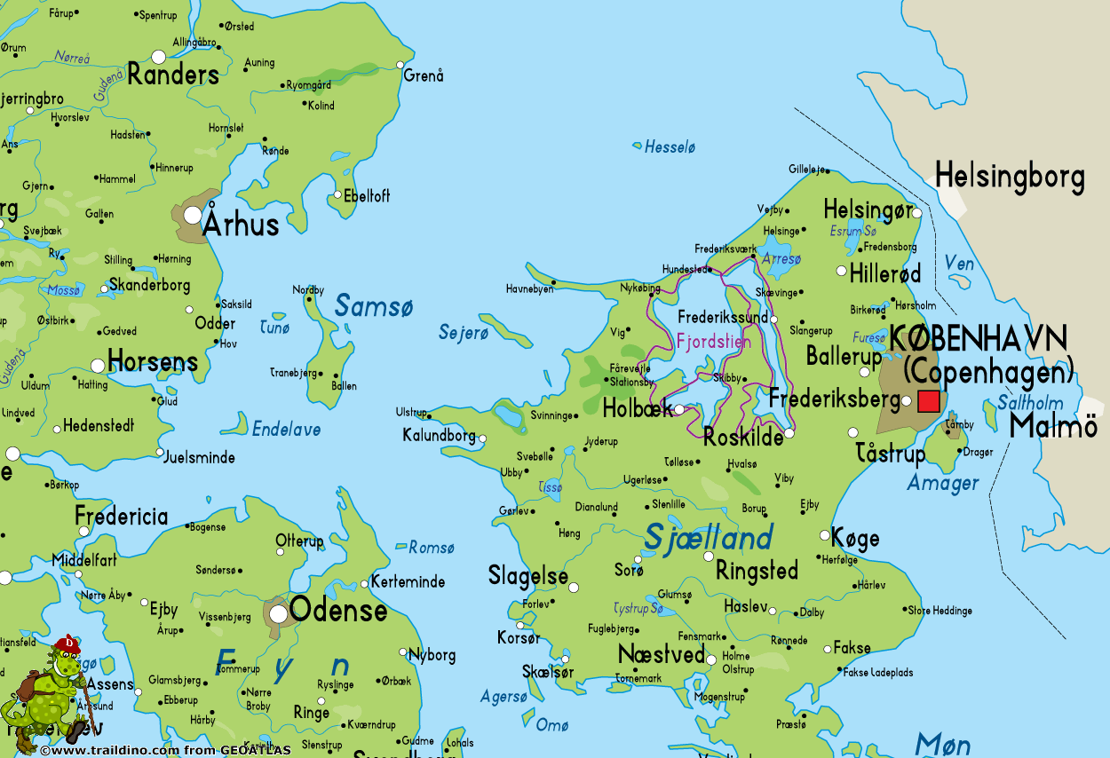 Danmark Karte / Denmark Map #denmark | Karte von dänemark, Illustrierte