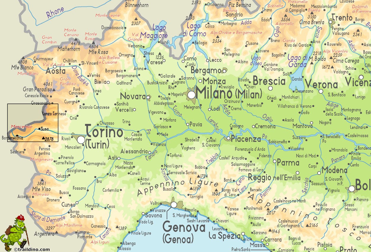 Map Moncenisio