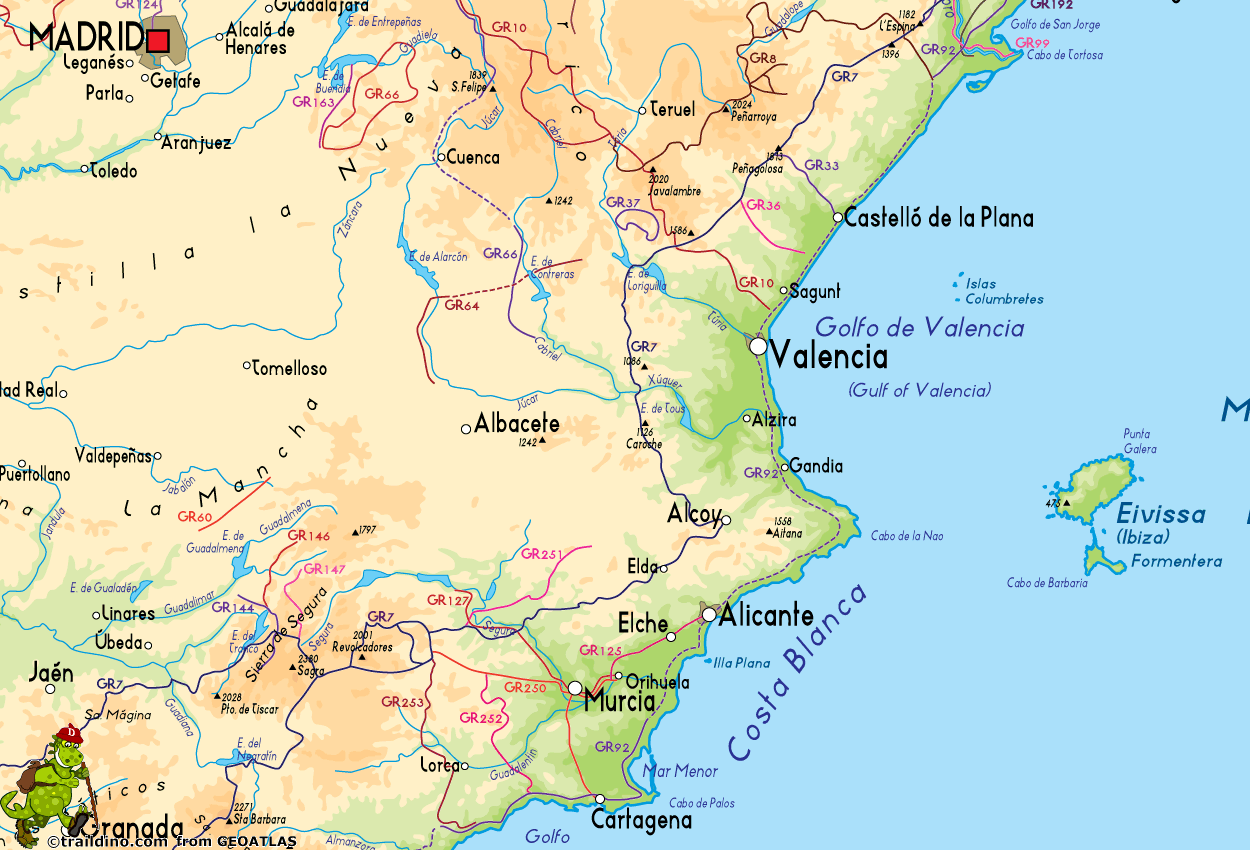 Valencia Karte | Karte