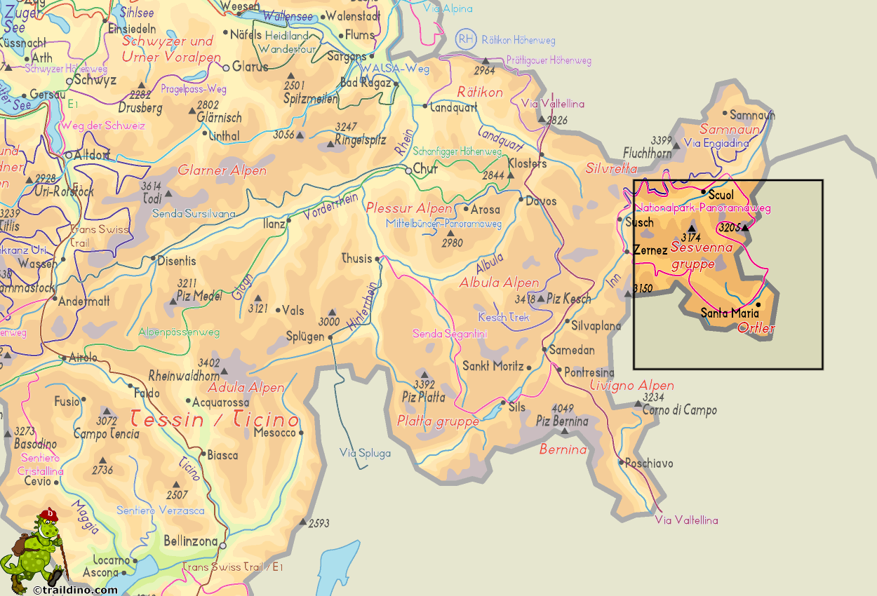 Map Ortler