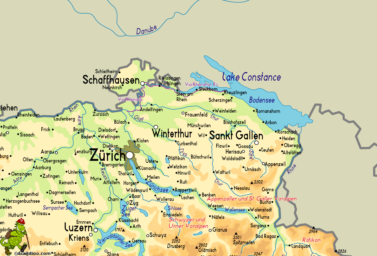 Map Via Rhenana